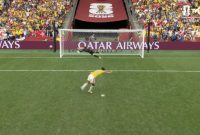 Gregor Kobel berhasil mengagalkan tendangan penalti pemain Kolombia pada babak adu penalti dalam laga babak 16 besar Piala Dunia FIFA 2026 di BC Place, Vancouver, Kanada. Swiss akhirnya menang 4-3 melalui adu penalti setelah bermain imbang tanpa gol selama 120 menit dan memastikan tiket ke perempat final. Foto: Youtube TVRI Nasional