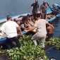 Proses evakuasi satpam Waduk Jatiluhur Purwakarta yang ditemukan tewas (Dok. Warga)
