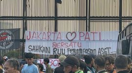 Situasi didepan gedung DPR/MPR RI