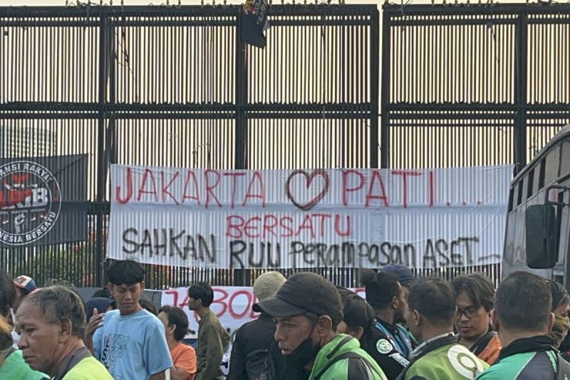 Situasi didepan gedung DPR/MPR RI