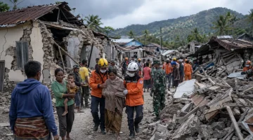 Gempa bumi berkekuatan magnitudo 7,7 mengguncang sejumlah wilayah Nusa Tenggara Timur (NTT) pada Sabtu (15/8/2026)