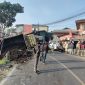 Kecelakaan beruntun yang melibatkan enam unit kendaraan terjadi di Jalan Raya Ciwidey-Rancabali, Kampung Sinapeul, Desa Alamendah, Kecamatan Rancabali, Kabupaten Bandung, Jawa Barat, Kamis (6/8/2026) pagi.(Dokumen Satlantas Polresta Bandung)
