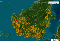 Hotspot di Kalimantan per 29 Agustus 2026 di SiPongi Kemenhut.(Sipongi Kemenhut)
