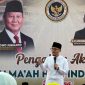 Wakil Menteri Haji dan Umrah (Wamenhaj) Dahnil Anzar Simanjuntak menyampaikan teguran keras sekaligus instruksi tegas terkait maraknya laporan travel umrah yang menelantarkan jemaah di Tanah Suci pada Jumat (31/7/2026) di Medan. (Dok Kemenhaj)