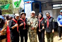 Sekda Jawa Barat Herman Suryatman saat membuka Jambore Relawan Kebencanaan Tahun 2026 di Kabupaten Bandung. (Foto: Humas Jabar)