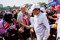 Gubernur Jabar saat menghadiri peringatan Hari Olahraga Nasional (HAORNAS) ke-43 Tahun 2026 di Lapangan Sport Arcamanik, Kota Bandung, Selasa (22/9/2026).