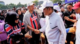 Gubernur Jabar saat menghadiri peringatan Hari Olahraga Nasional (HAORNAS) ke-43 Tahun 2026 di Lapangan Sport Arcamanik, Kota Bandung, Selasa (22/9/2026).