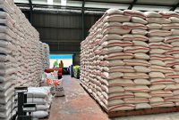 Stok beras yang tersimpan di gudang Bulog Jabar.(Dok BULOG JABAR)
