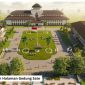 Citra 3D proyeksi hasil proyek revitalisasi penyatuan halaman Gedung Sate dan Lapangan Gasibu oleh Pemprov Jabar.(Dok Pemprov Jabar)

