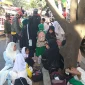 Suasana dan kendaraan odong-odong yang terlibat kecelakaan. (Istimewa)
