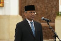 Presiden Prabowo Subianto melantik Suahasil Nazara sebagai Menteri Keuangan (Menkeu) pengganti Purbaya Yudhi Sadewa di Istana, Jakarta, pada Senin (14/9/2026).

