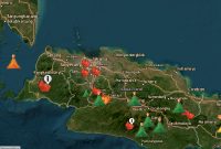 Ilustrasi Peta Gunung di Indonesia (Tangkapan Layar Magma Indonesia)