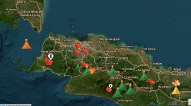 Ilustrasi Peta Gunung di Indonesia (Tangkapan Layar Magma Indonesia)