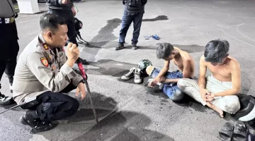 Polisi tangkap diduga geng motor yang bikin resah warga. (Dok. Polrestabes Bandung)
