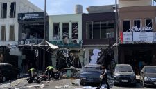Kondisi pasca ledakan di Ruko San Antonio, Pakuwon City Surabaya, Selasa (6/10/2026) (KOMPAS.com/DIKI FEBRIANTO)
